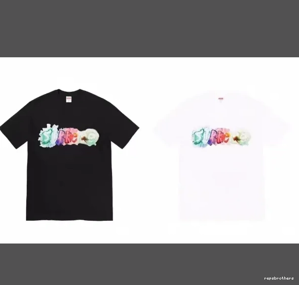 White Black T-shirt Color Short Watercolor XL M L Ink Letter and TEE WATERCOLOR 23SS S sleeved 0714